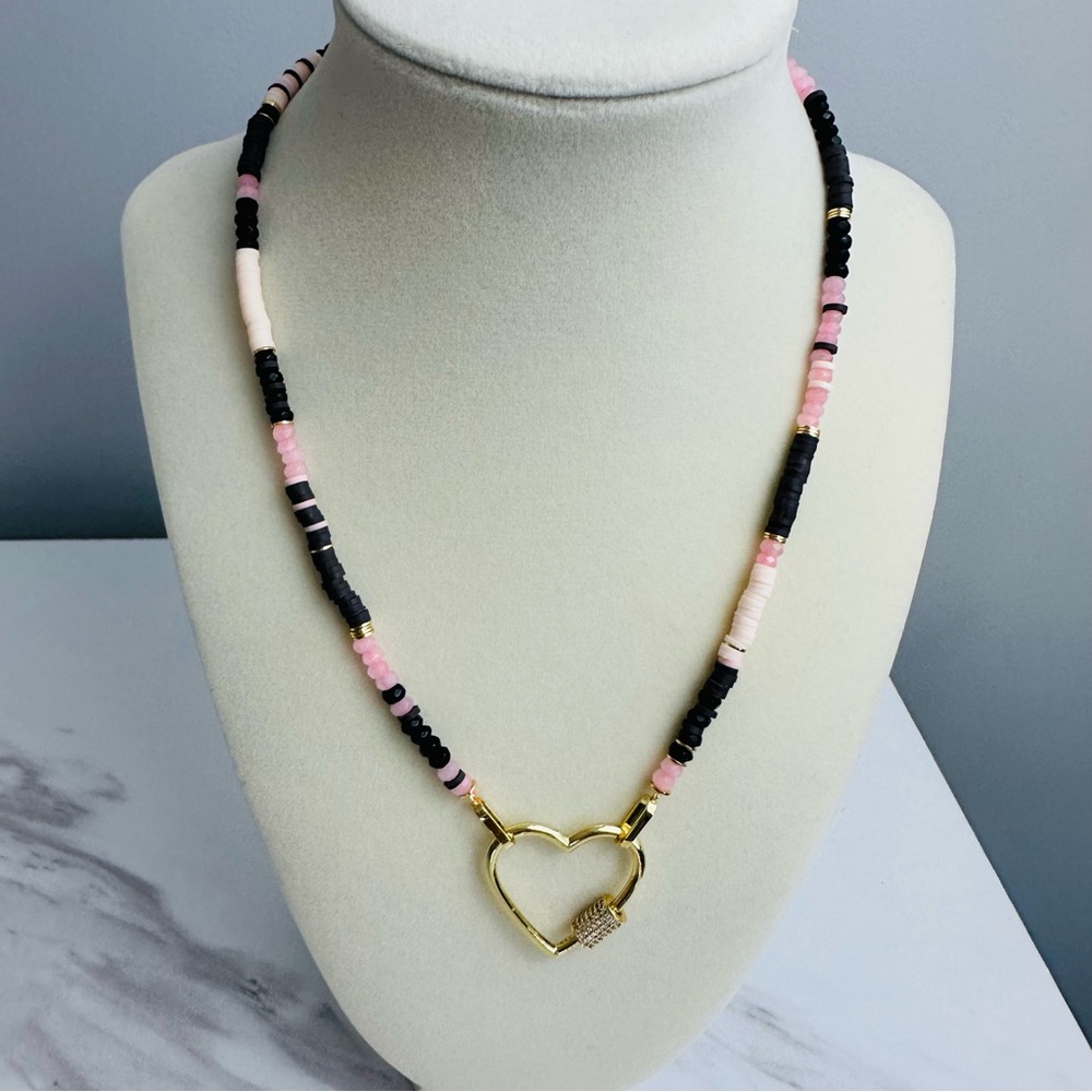 ✨ Gorjana Blair Necklace w/ Upgraded Heart Carabiner ✨ - Picture 5 of 14